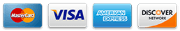 Visa, Mastercard, Amex, Discover accepted
